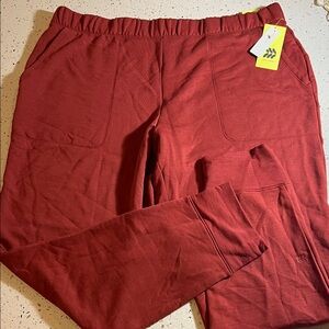 All in Motion Maroon Jogger Pants